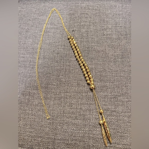 Gold tone necklace, up to 32” in length - Picture 2 of 3